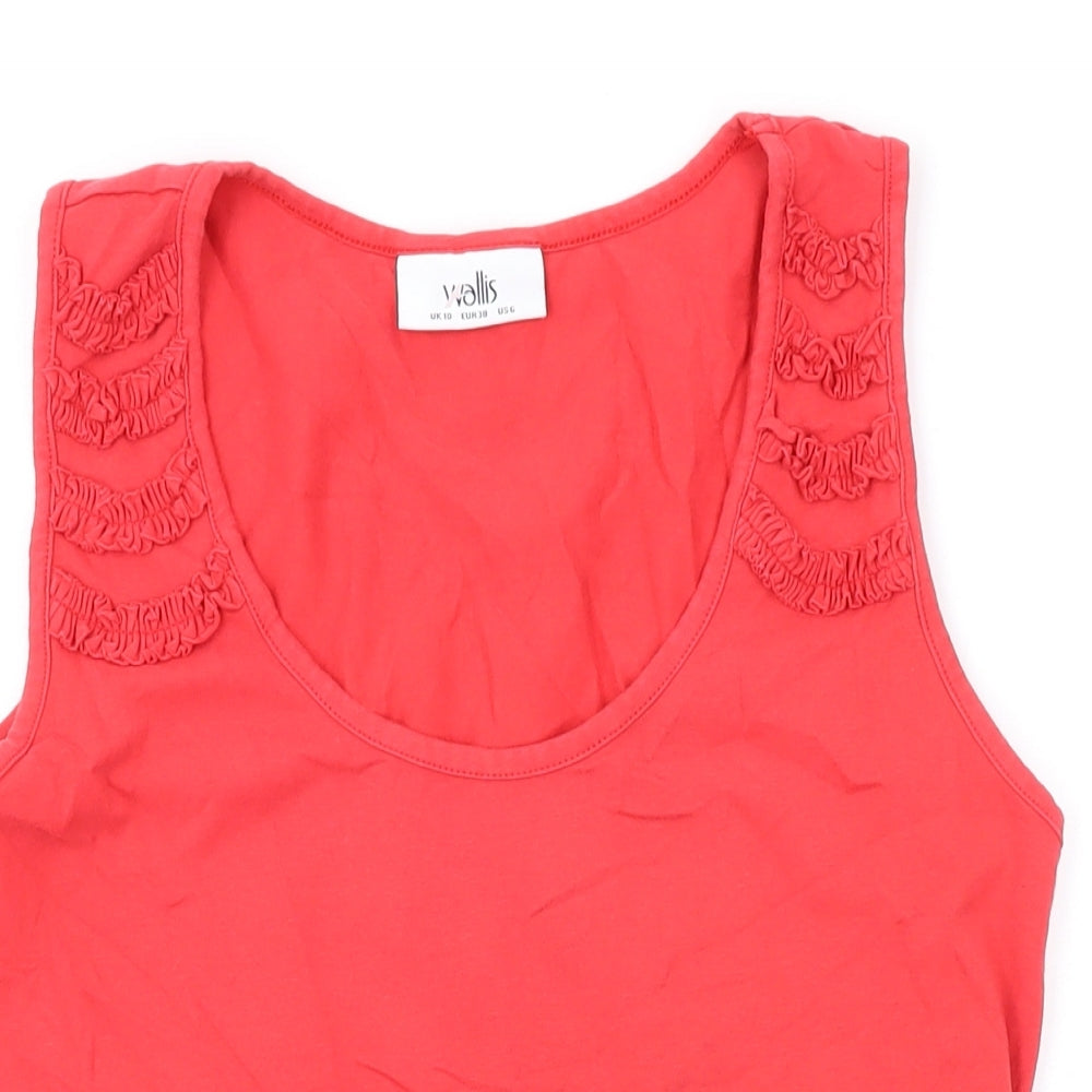 Womens UK Size 10 Wallis Pink Basic Tank