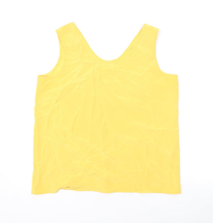 Womens UK Size 16 Paul Separates Yellow Basic Tank