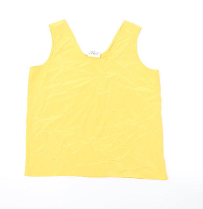 Womens UK Size 16 Paul Separates Yellow Basic Tank
