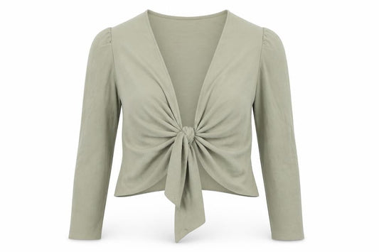 Womens UK Size 16 ASOS Green Shrug Jumper