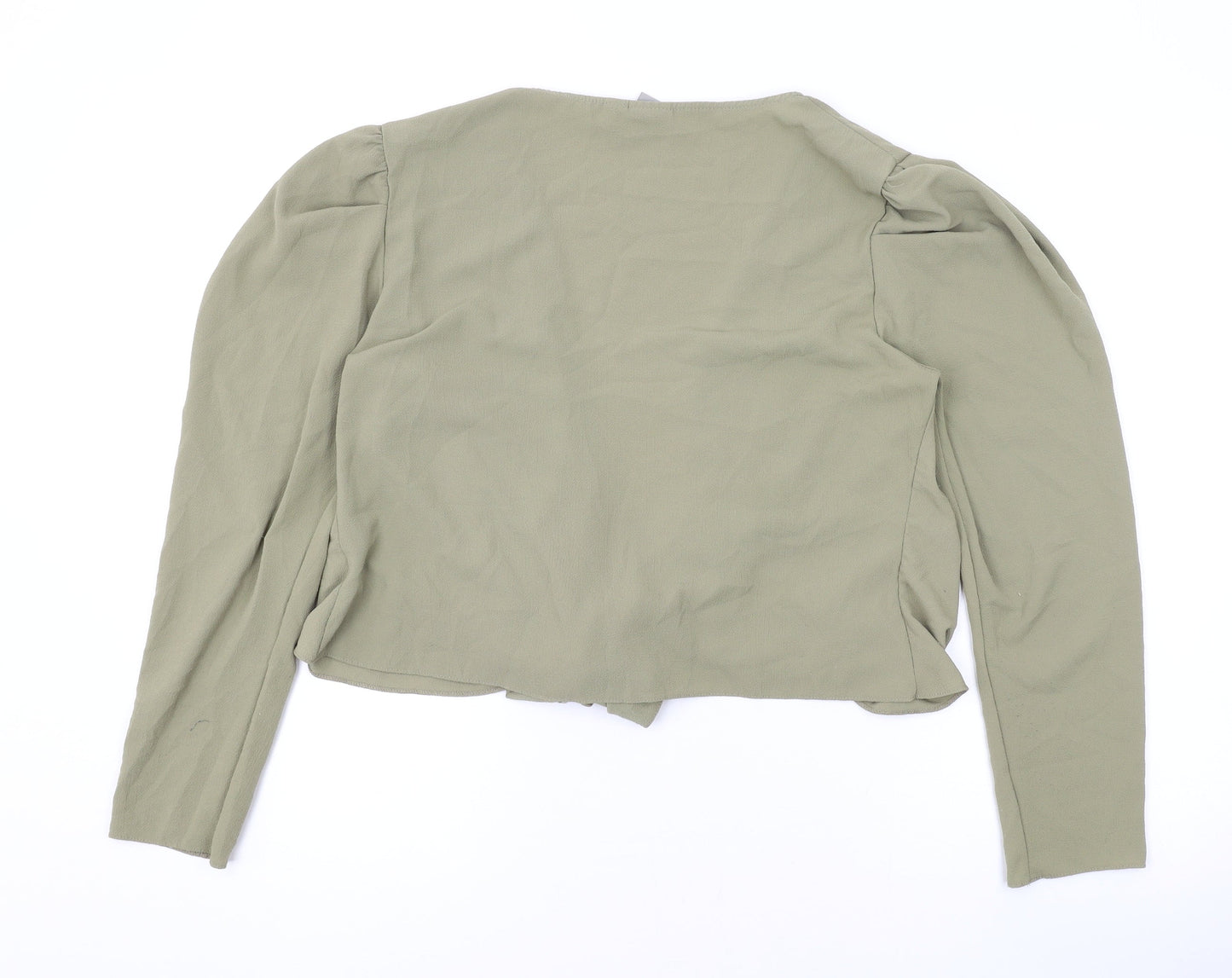 Womens UK Size 16 ASOS Green Shrug Jumper