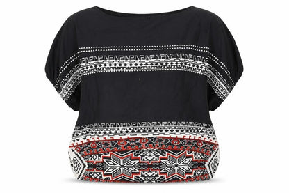 Womens UK Size M Boohoo Black Basic Blouse