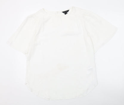 Womens UK Size 12 New Look White Basic Blouse