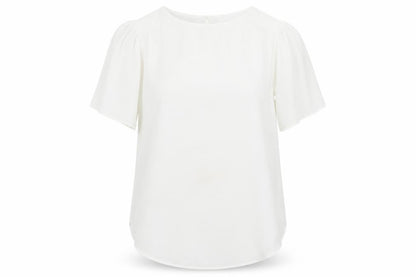 Womens UK Size 12 New Look White Basic Blouse