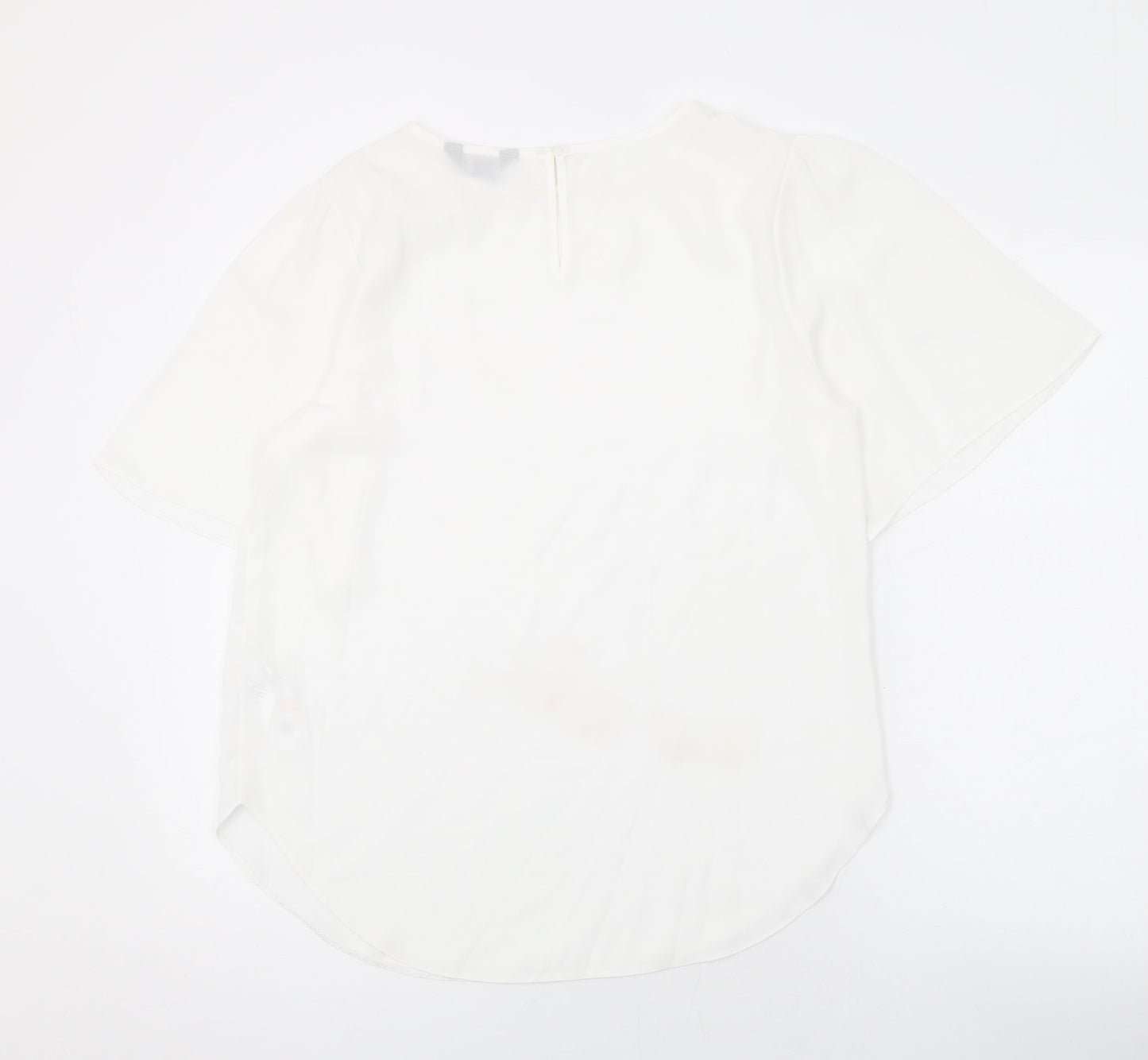 Womens UK Size 12 New Look White Basic Blouse