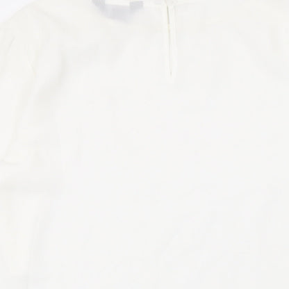 Womens UK Size 12 New Look White Basic Blouse