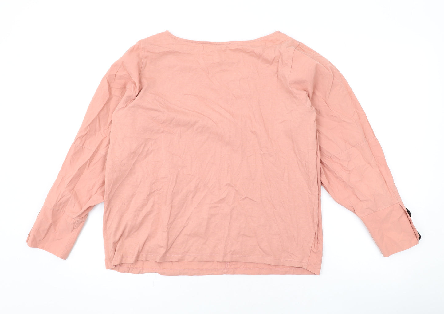 Womens UK Size M Zara Pink Basic Blouse