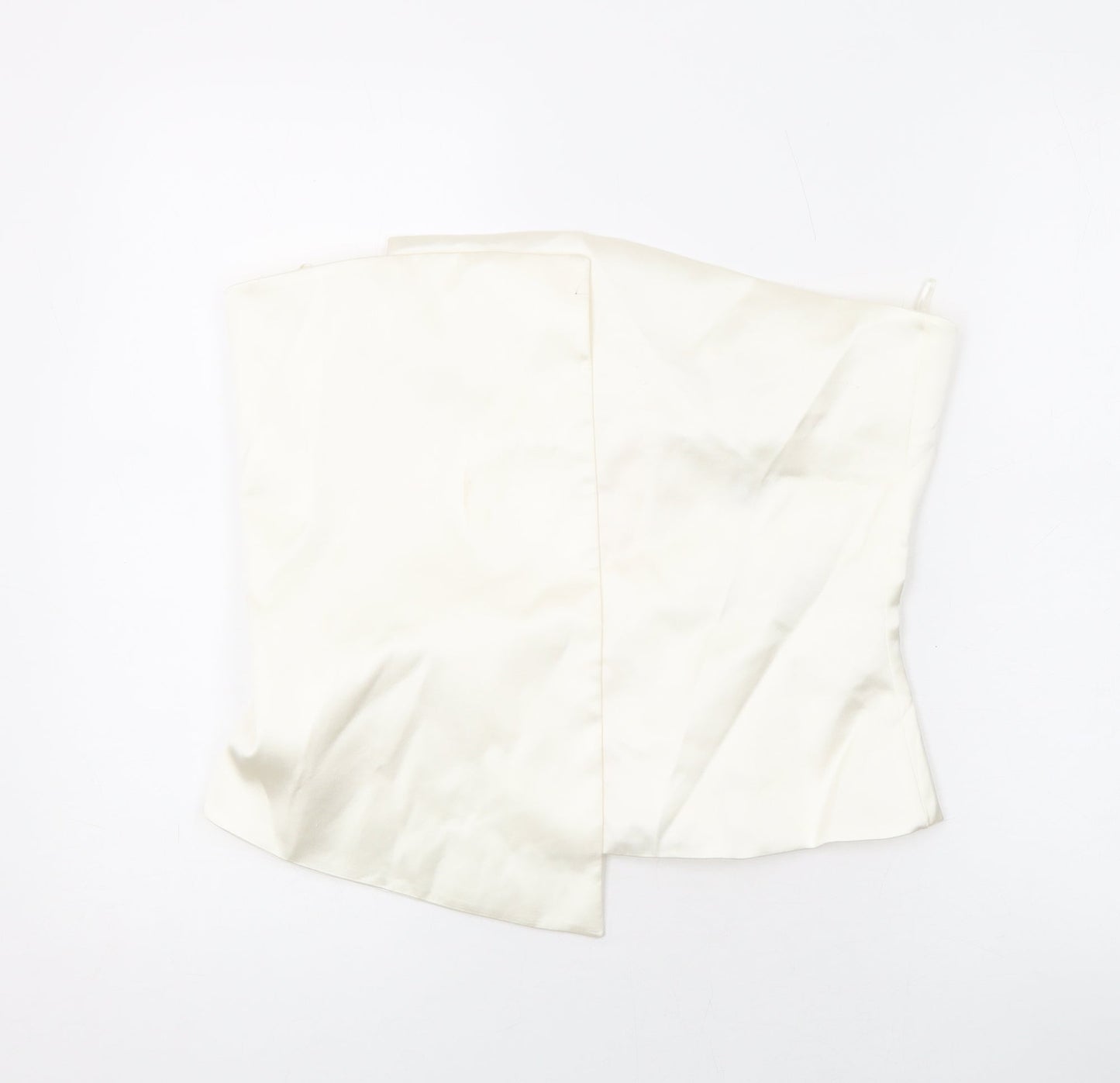 Womens UK Size XL Zara Ivory Basic Blouse
