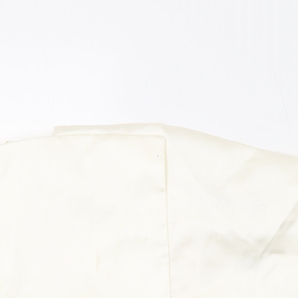 Womens UK Size XL Zara Ivory Basic Blouse
