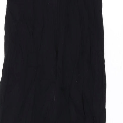 Nobody's Child Womens Black Polyester Jumpsuit One-Piece Size 8 L20 in Zip