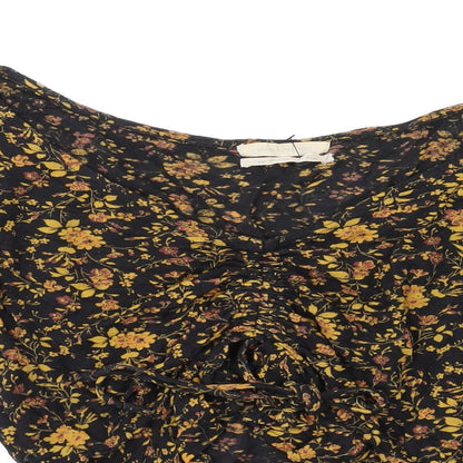 Womens UK Size S Urban Outfitters Black Basic Blouse