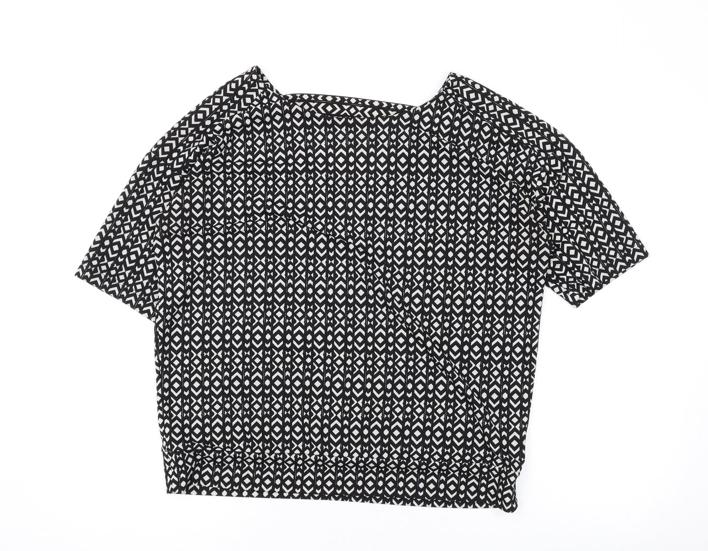 Womens UK Size 10 NEXT Black Basic Blouse