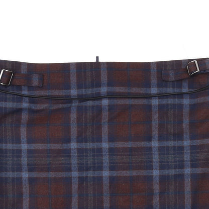 ORSAY Womens Blue Plaid Polyester Mini Skirt Size 8 Zip