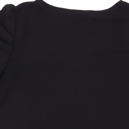 Womens UK Size 14 NEXT Black Basic T-Shirt