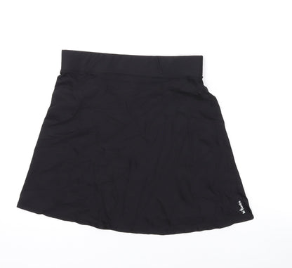 Oxylane Womens Black Polyamide Mini Skirt Size S
