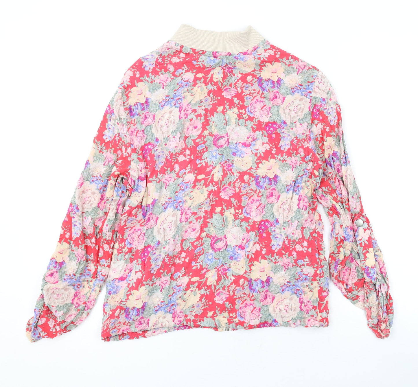 Womens UK Size 10 New Look Pink Basic Blouse