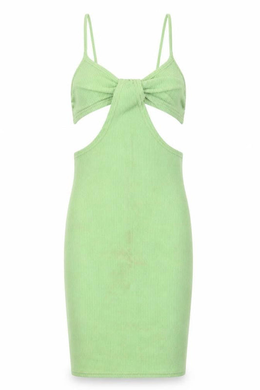 Nasty Gal Womens Green Polyester Bodycon Size 6 V-Neck Pullover
