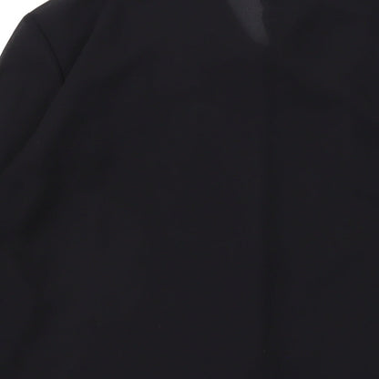 Womens UK Size 12 Marks and Spencer Black Basic Button-Up