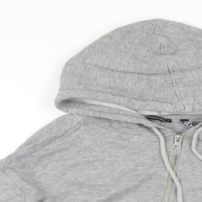 Womens UK Size 10 ASOS Grey Full Zip Hoodie