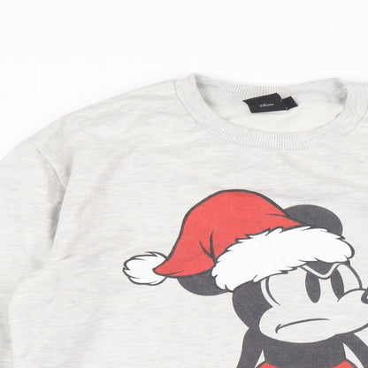 Womens UK Size XS Disney Grey Pullover Sweatshirt