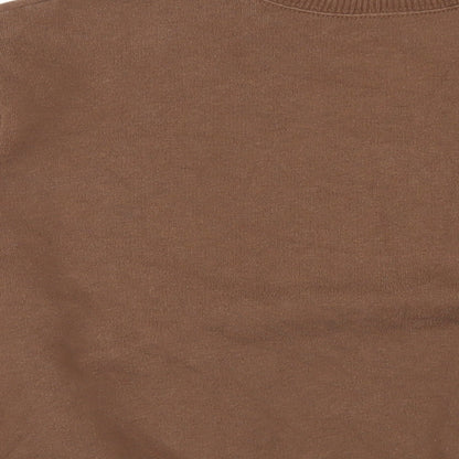 Hollister Womens Brown Cotton Pullover Hoodie Size XS Pullover