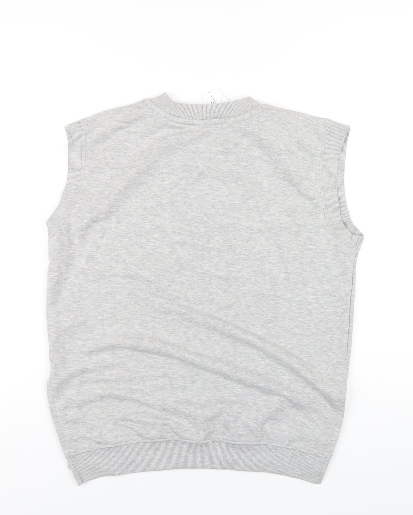 Topshop Womens Grey Polyester Pullover Sweatshirt Size XS Pullover