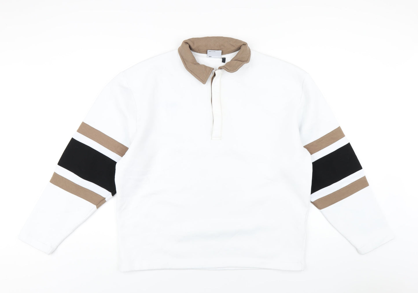 Mens UK Size S ASOS White Pullover Sweatshirt