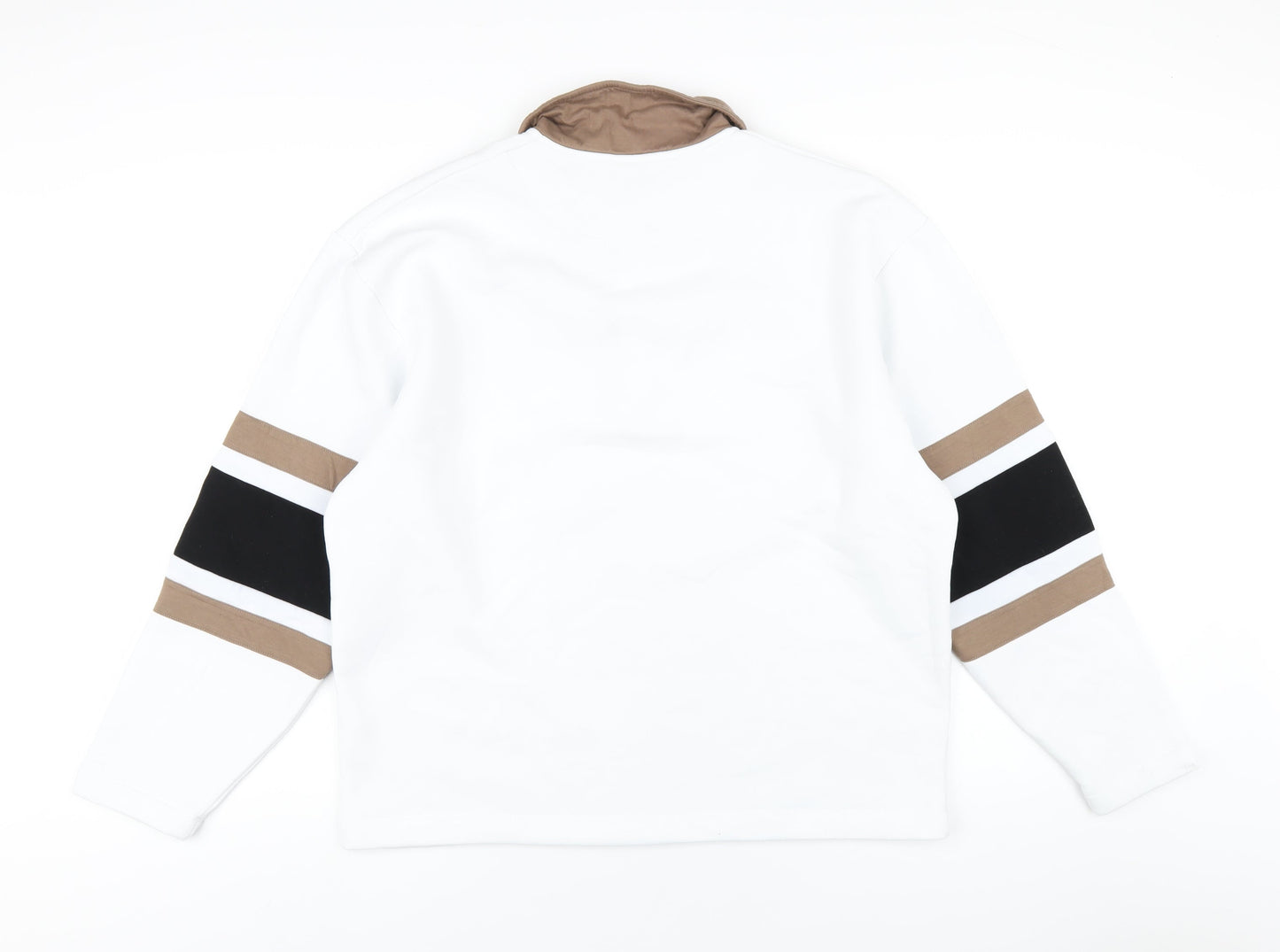 Mens UK Size S ASOS White Pullover Sweatshirt