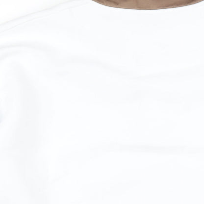 Mens UK Size S ASOS White Pullover Sweatshirt