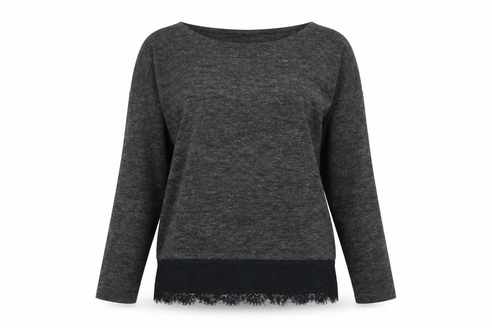 Womens UK Size M OVS Grey Basic T-Shirt