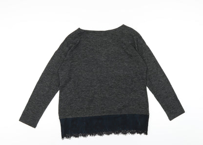 Womens UK Size M OVS Grey Basic T-Shirt