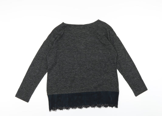 Womens UK Size M OVS Grey Basic T-Shirt
