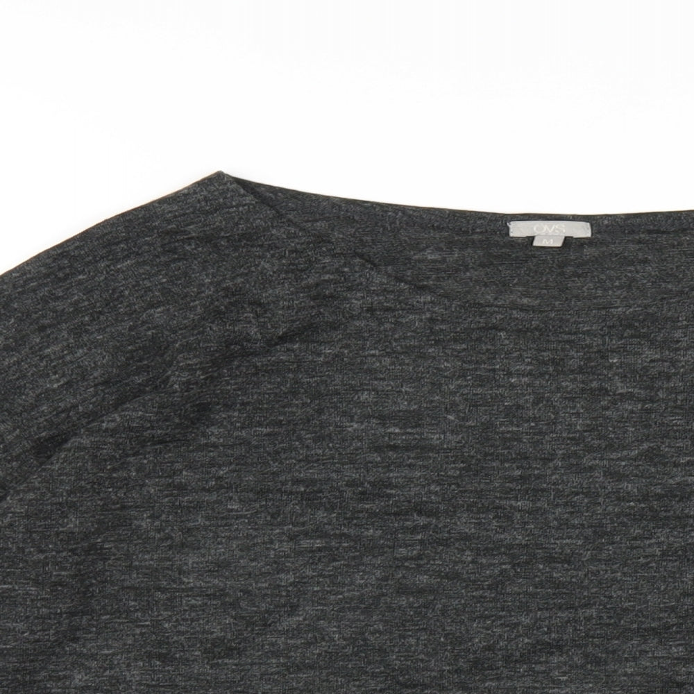 Womens UK Size M OVS Grey Basic T-Shirt