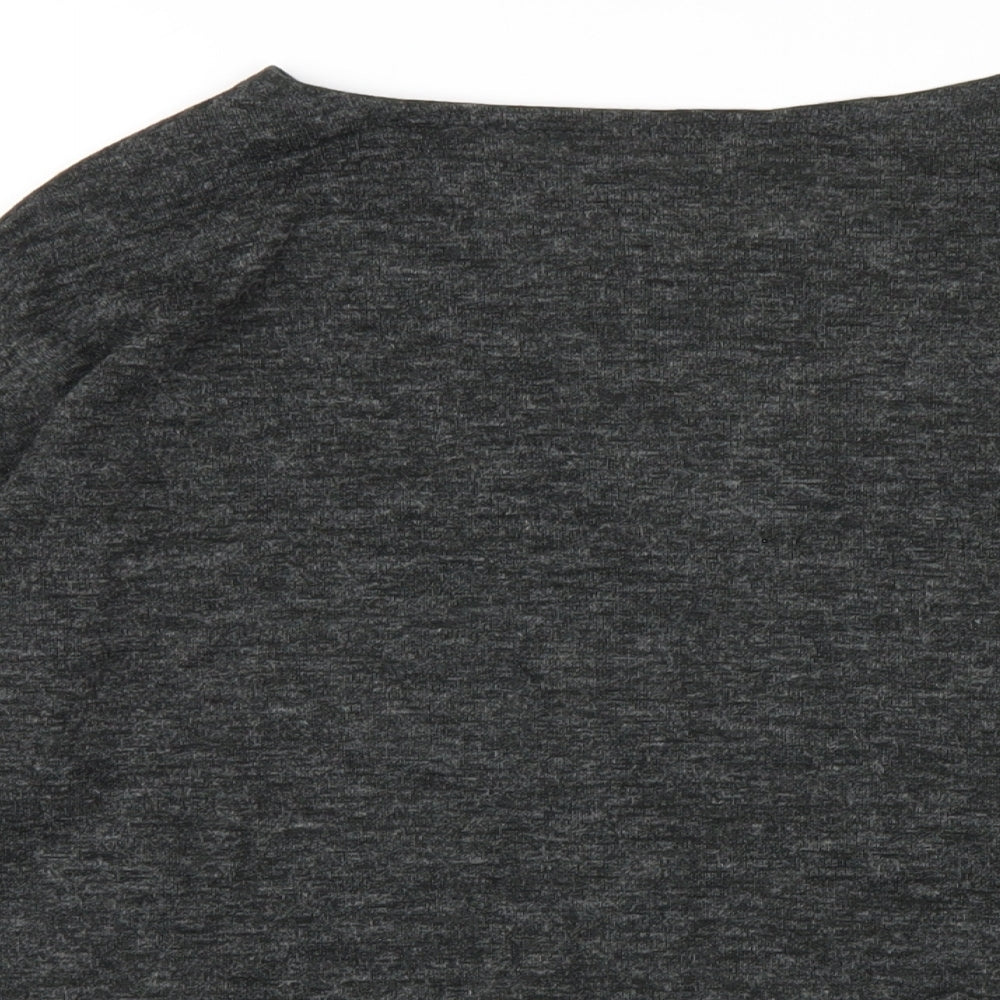 Womens UK Size M OVS Grey Basic T-Shirt