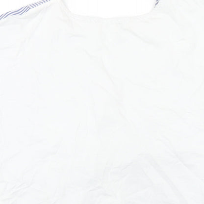 Womens UK Size 10 Warehouse Blue Basic T-Shirt