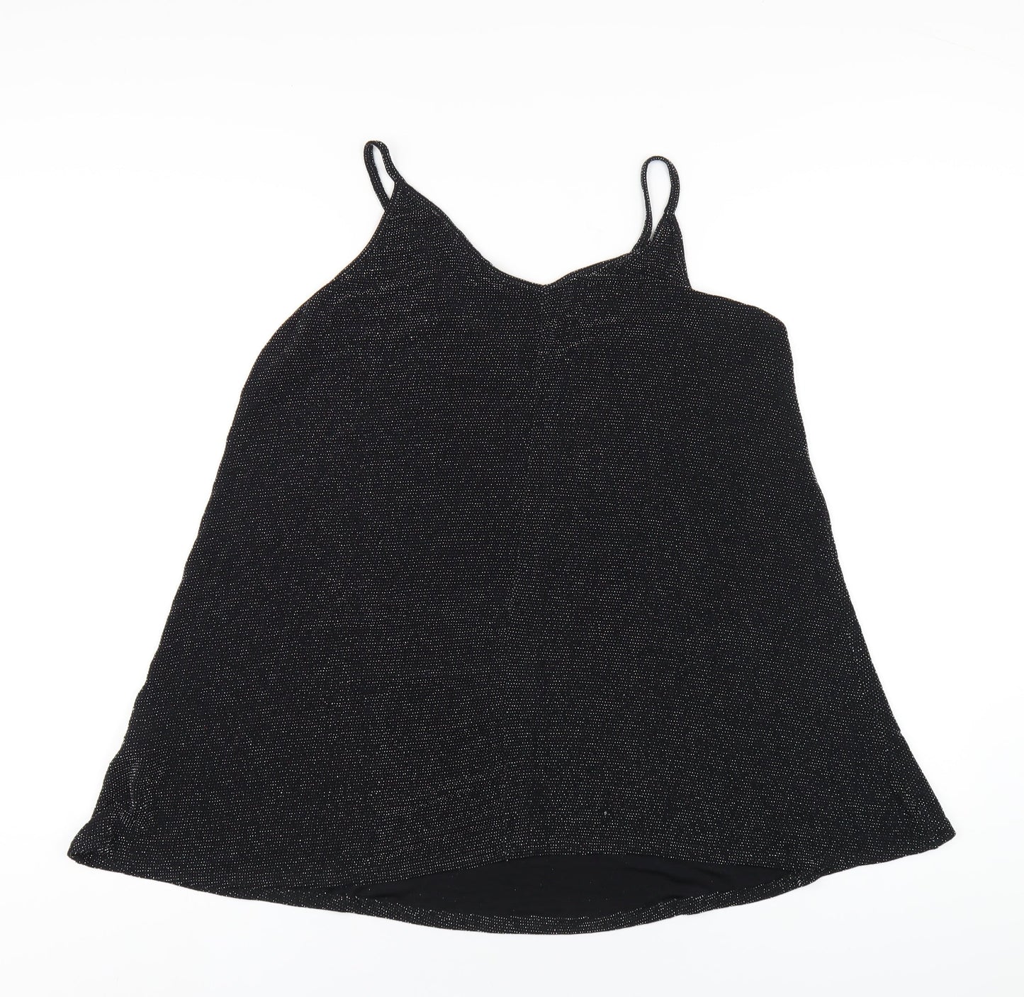 Womens UK Size 18 Yours Black Camisole T-Shirt