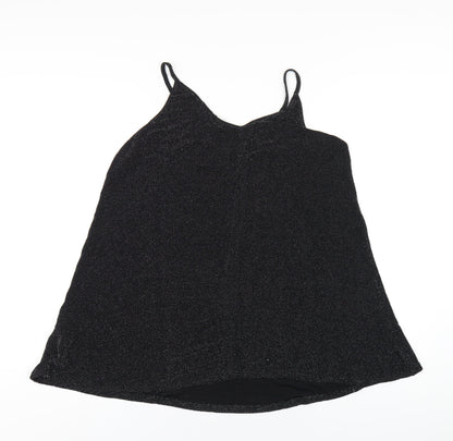 Womens UK Size 18 Yours Black Camisole T-Shirt
