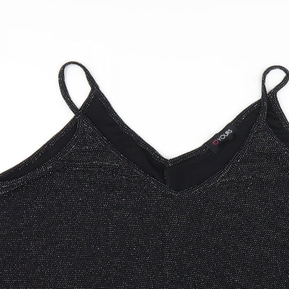 Womens UK Size 18 Yours Black Camisole T-Shirt
