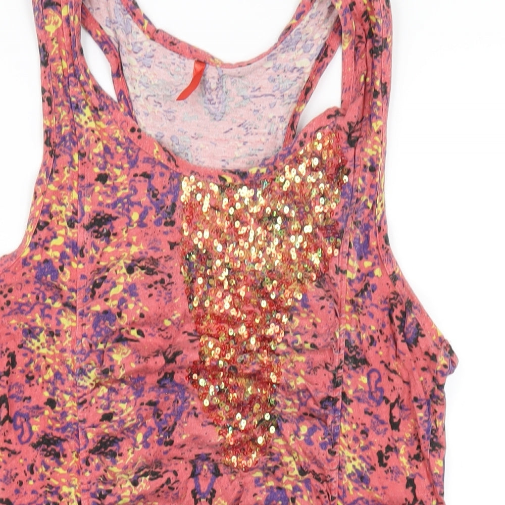 Womens UK Size 14 NEXT Pink Basic Tank