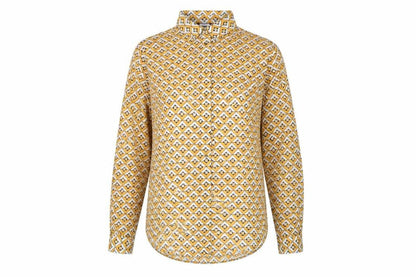 Womens UK Size 10 NEXT Yellow Basic Button-Up