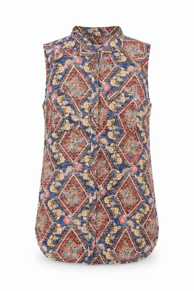 Womens UK Size 10 Per Una Multicoloured Basic Button-Up