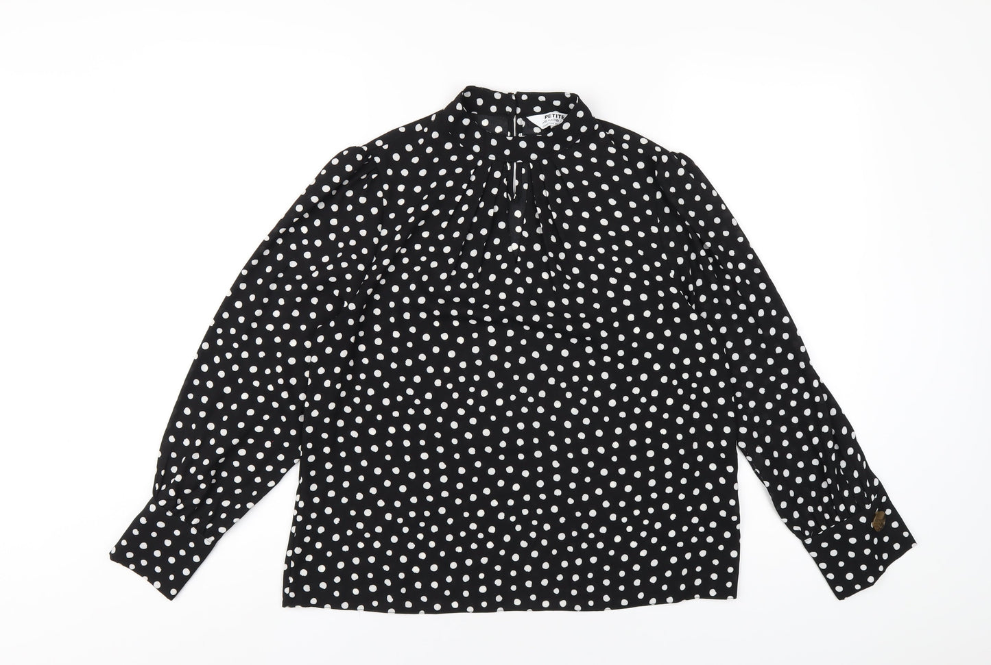 Womens UK Size 10 Dorothy Perkins Black Basic Blouse