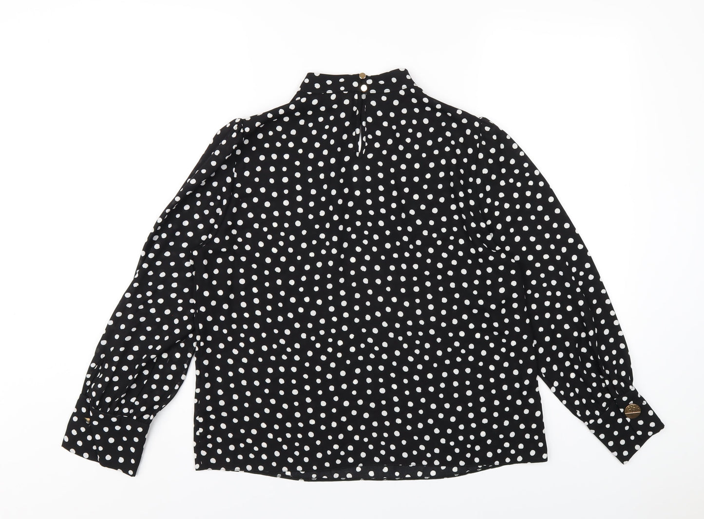 Womens UK Size 10 Dorothy Perkins Black Basic Blouse