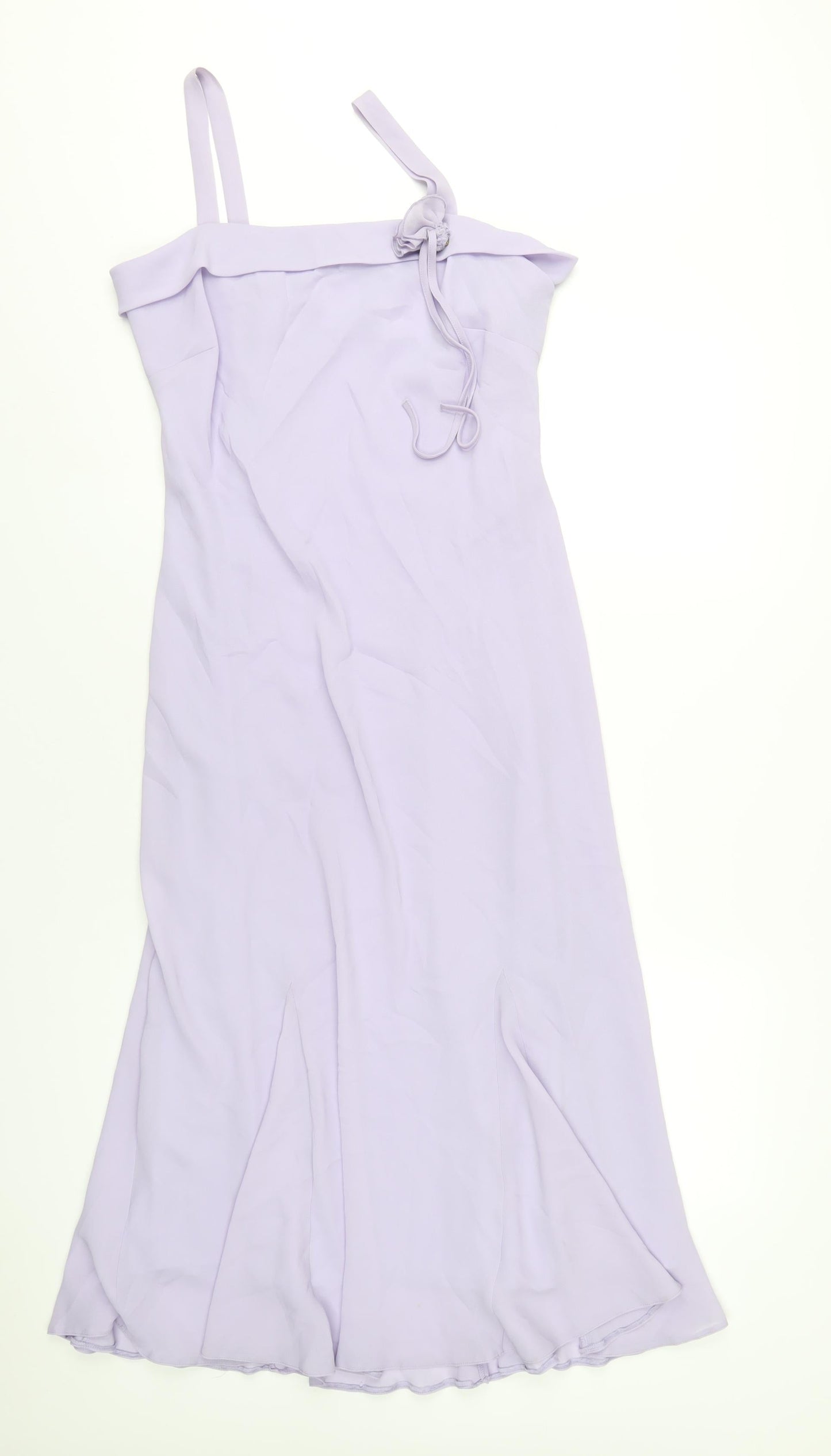 Classics Womens Purple Polyester A-Line Size 12 Square Neck Pullover