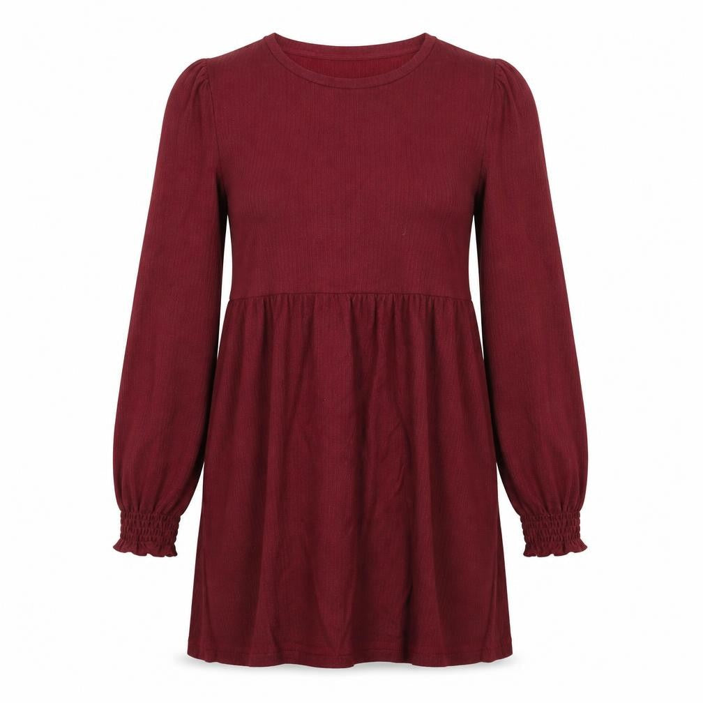 New Look Womens Red Polyester A-Line Size 10 Round Neck Pullover