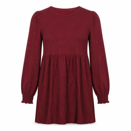 New Look Womens Red Polyester A-Line Size 10 Round Neck Pullover