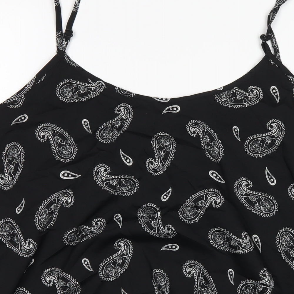 Womens UK Size 20 Capsule Black Camisole T-Shirt