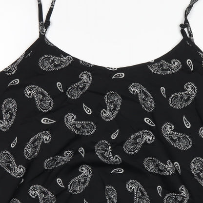 Womens UK Size 20 Capsule Black Camisole T-Shirt