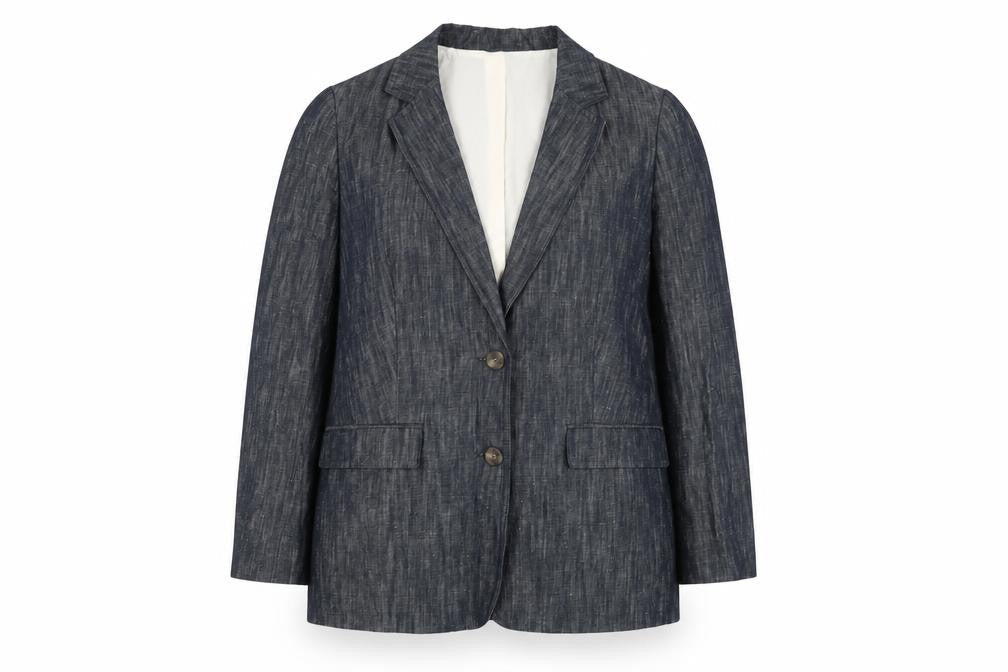 Marks & Spencer Womens Grey Jacket Blazer Size 16 Button