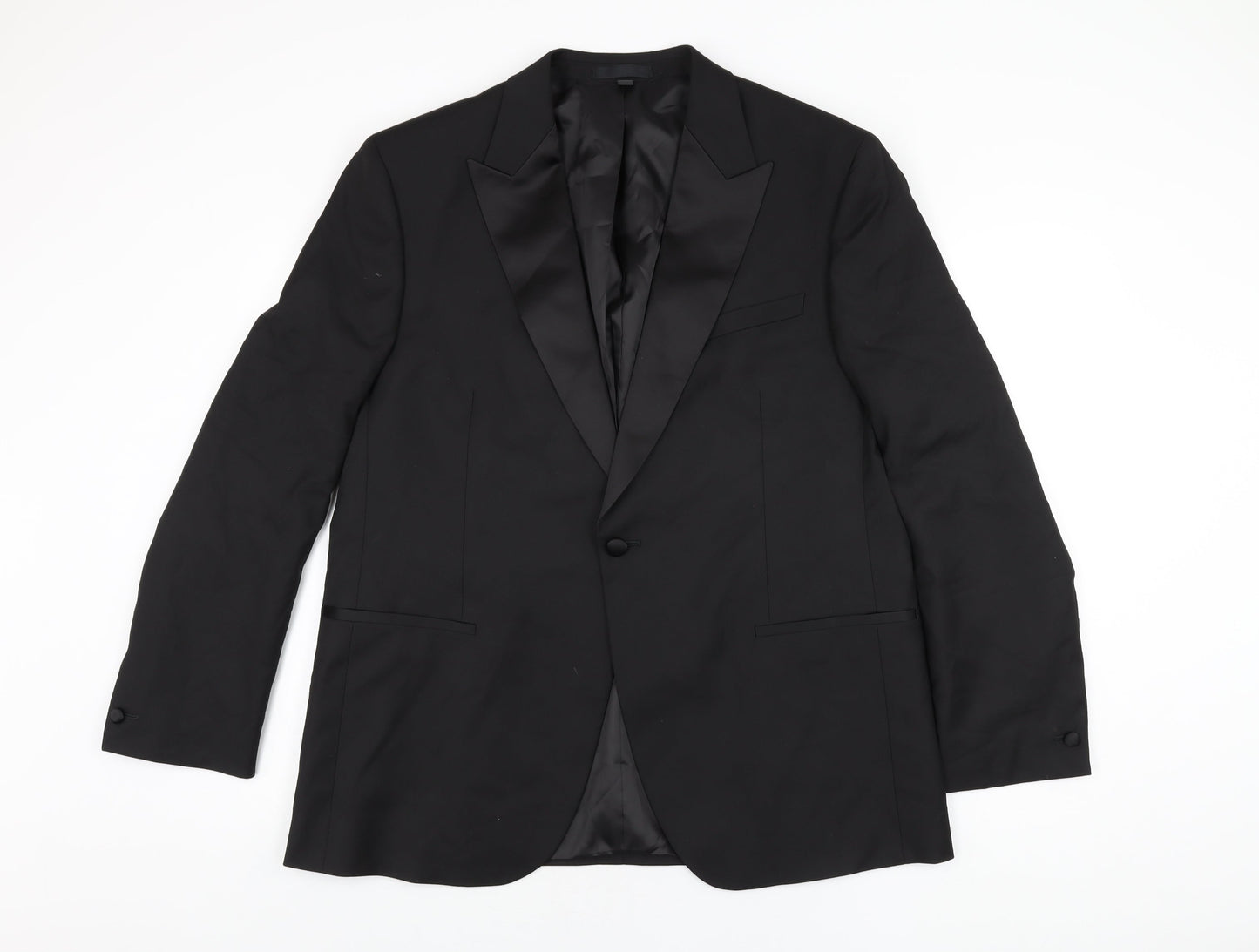 Mens UK Size 44 Marks and Spencer Regular Black Suit Jacket